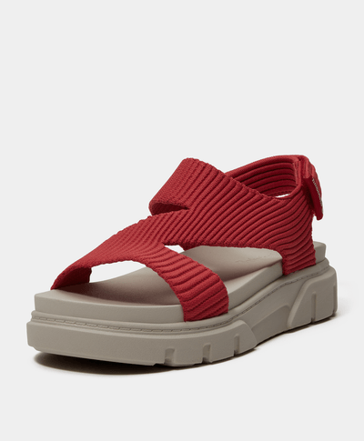Sandalias Greyfield con correa trasera para Mujer, Rojo