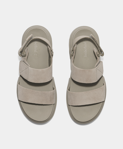 Sandalias Greyfield de tiras traseras para Mujer, Beige