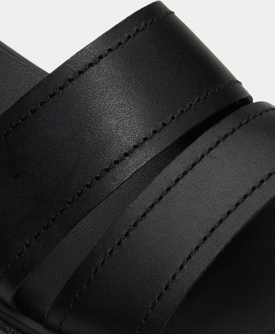 Sandalias Stone Street con plataforma y correa trasera para Mujer, Negro