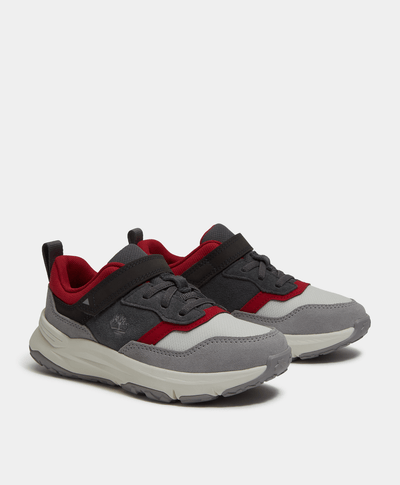 Tenis Motion Ledge con velcro y lengüeta para junior, Gris