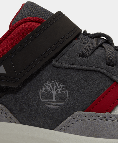 Tenis Motion Ledge con velcro y lengüeta para junior, Gris