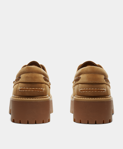 Zapatos náuticos Stone Street con plataforma para Mujer, Amarillo