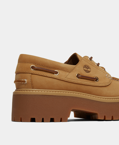 Zapatos náuticos Stone Street con plataforma para Mujer, Amarillo