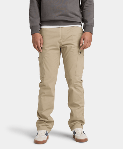 Pantalones cargo de sarga para Hombre, Beige