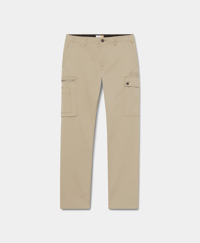 Pantalones cargo de sarga para Hombre, Beige