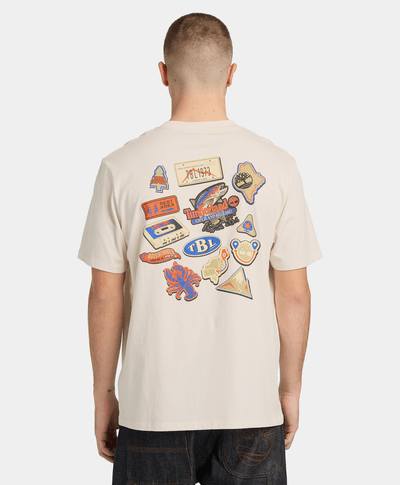 Playera con estampado para Hombre, Beige