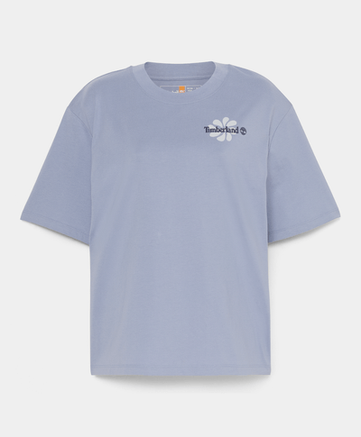 Playera gráfica de manga corta para Mujer, Azul