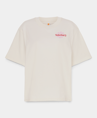 Playera gráfica de manga corta para Mujer, Beige