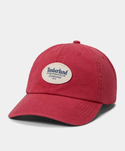Gorra de Béisbol con Parche Tejido, Rojo