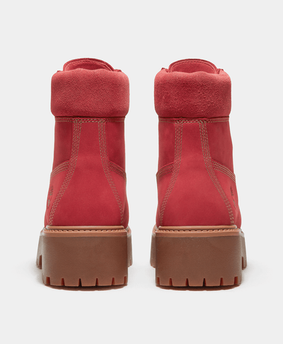 Botas Stone Street Impermeables con Plataforma para Mujer, Rojo