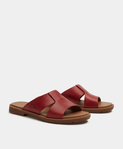 Sandalias Calista Bay Slide para Mujer, Rojo