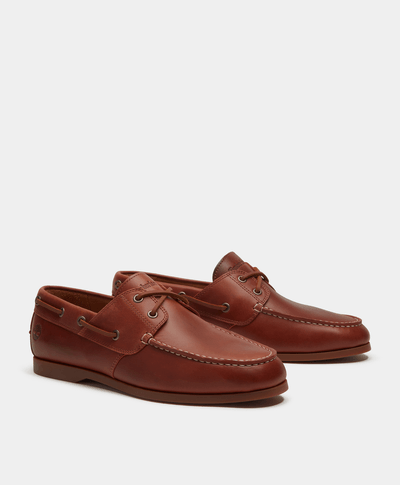 Zapatos Nauticos Boat Shoes Cedar Bay Essential para Hombre, Café