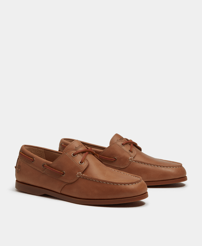 Zapatos Nauticos Boat Shoes Cedar Bay Essential para Hombre, Café