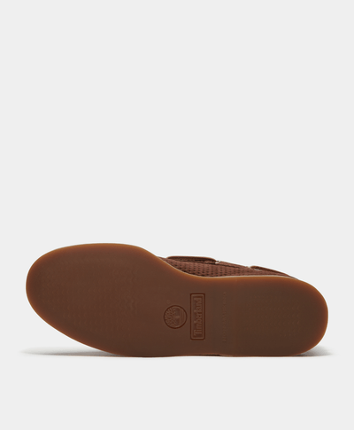 Zapatos Nauticos Boat Shoes Lake House clásicos de dos ojales para Hombre, Café