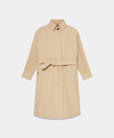 Abrigo Largo Impermeable para Mujer, Beige