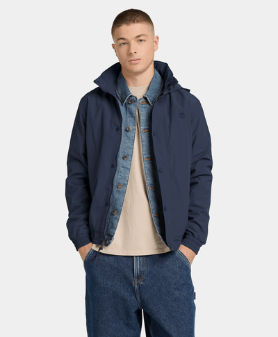 Chamarra Bomber impermeable para Hombre, Azul