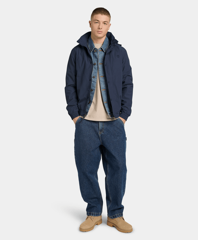 Chamarra Bomber impermeable para Hombre, Azul