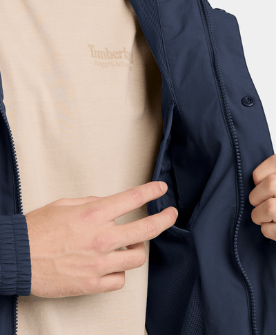 Chamarra Bomber impermeable para Hombre, Azul
