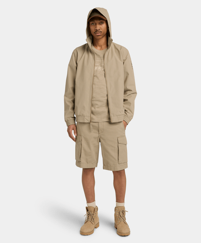 Chamarra bomber impermeable para Hombre, Beige