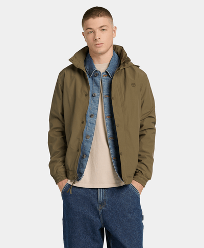 Chamarra Bomber impermeable para Hombre, Verde