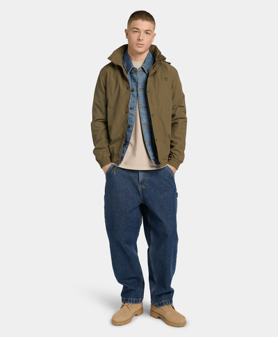 Chamarra Bomber impermeable para Hombre, Verde