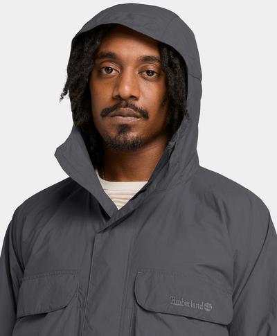 Chamarra con gorro para Hombre, Negro