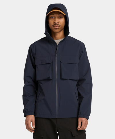 Chamarra Impermeable para Hombre, Azul