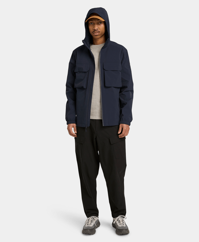 Chamarra Impermeable para Hombre, Azul