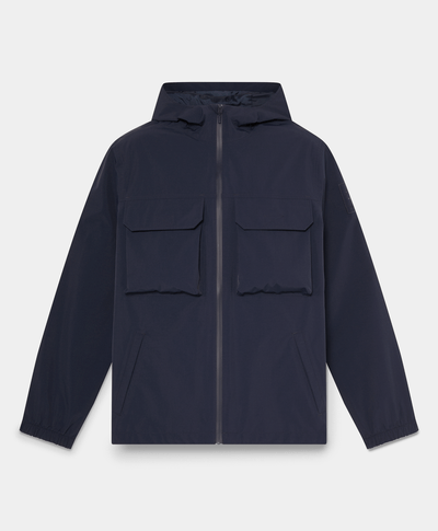 Chamarra Impermeable para Hombre, Azul