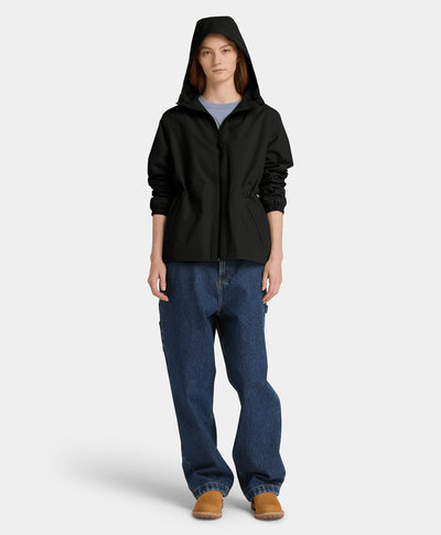 Chamarra impermeable para Mujer, Negro