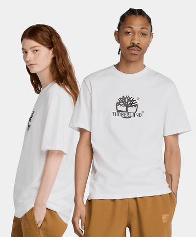 Playera Authentic Fit Grafico Field Boot Unisex, Blanco