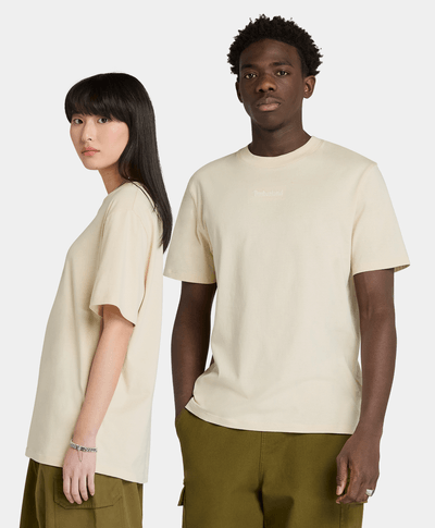 Playera Authentic Fit Con Logo Unisex, Beige