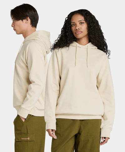 Sudadera Brushback Logo Authentic Fit Unisex, Beige