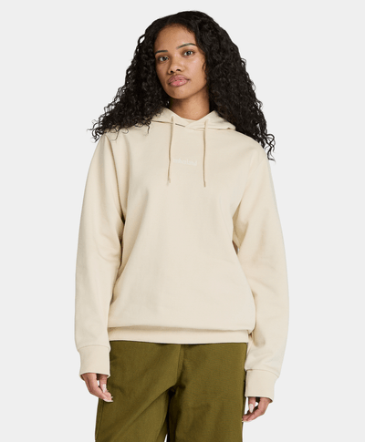 Sudadera Brushback Logo Authentic Fit Unisex, Beige