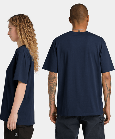 Playera para Hombre Stack Logo de manga corta, Azul