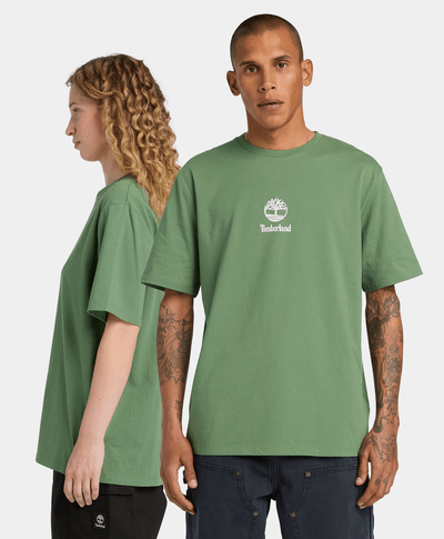 Playera para Hombre Stack Logo de manga corta, Verde