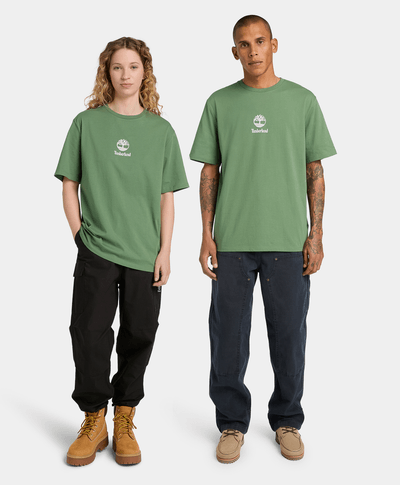 Playera para Hombre Stack Logo de manga corta, Verde