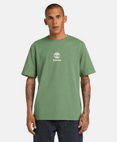 Playera para Hombre Stack Logo de manga corta, Verde