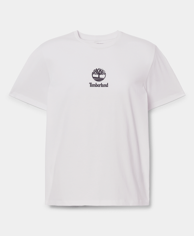 Playera unisex de manga corta Small Logo Print, Blanco