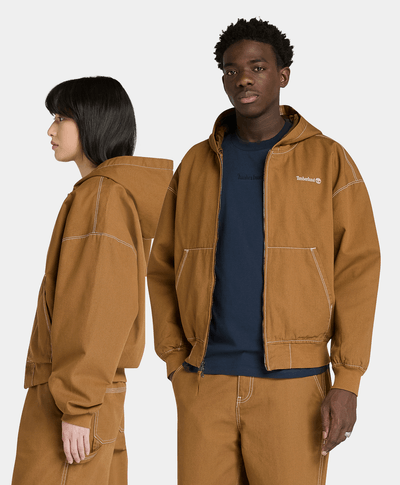 Chamarra Bomber De Lona Unisex, Amarillo