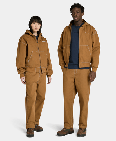 Chamarra Bomber De Lona Unisex, Amarillo