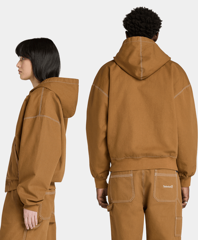 Chamarra Bomber De Lona Unisex, Amarillo