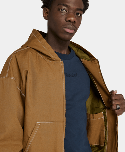 Chamarra Bomber De Lona Unisex, Amarillo