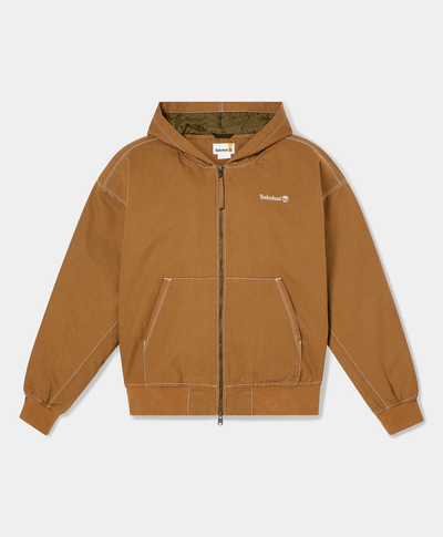 Chamarra Bomber De Lona Unisex, Amarillo