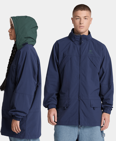 Chamarra convertible con cierre de nylon Timberland™ x BEAMS, Azul