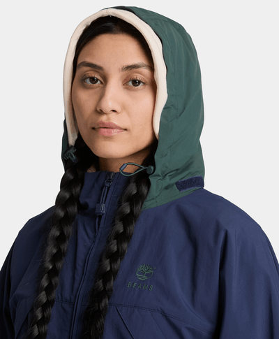 Chamarra convertible con cierre de nylon Timberland™ x BEAMS, Azul