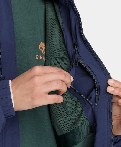 Chamarra convertible con cierre de nylon Timberland™ x BEAMS, Azul