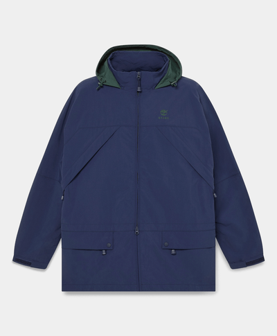Chamarra convertible con cierre de nylon Timberland™ x BEAMS, Azul
