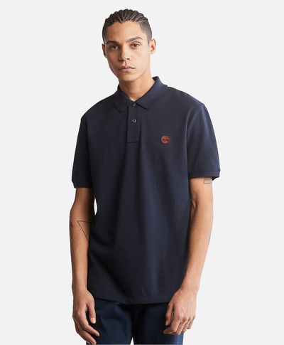 Polo Millers River Piqué para Hombre, Azul