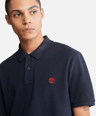 Polo Millers River Piqué para Hombre, Azul